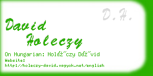 david holeczy business card
